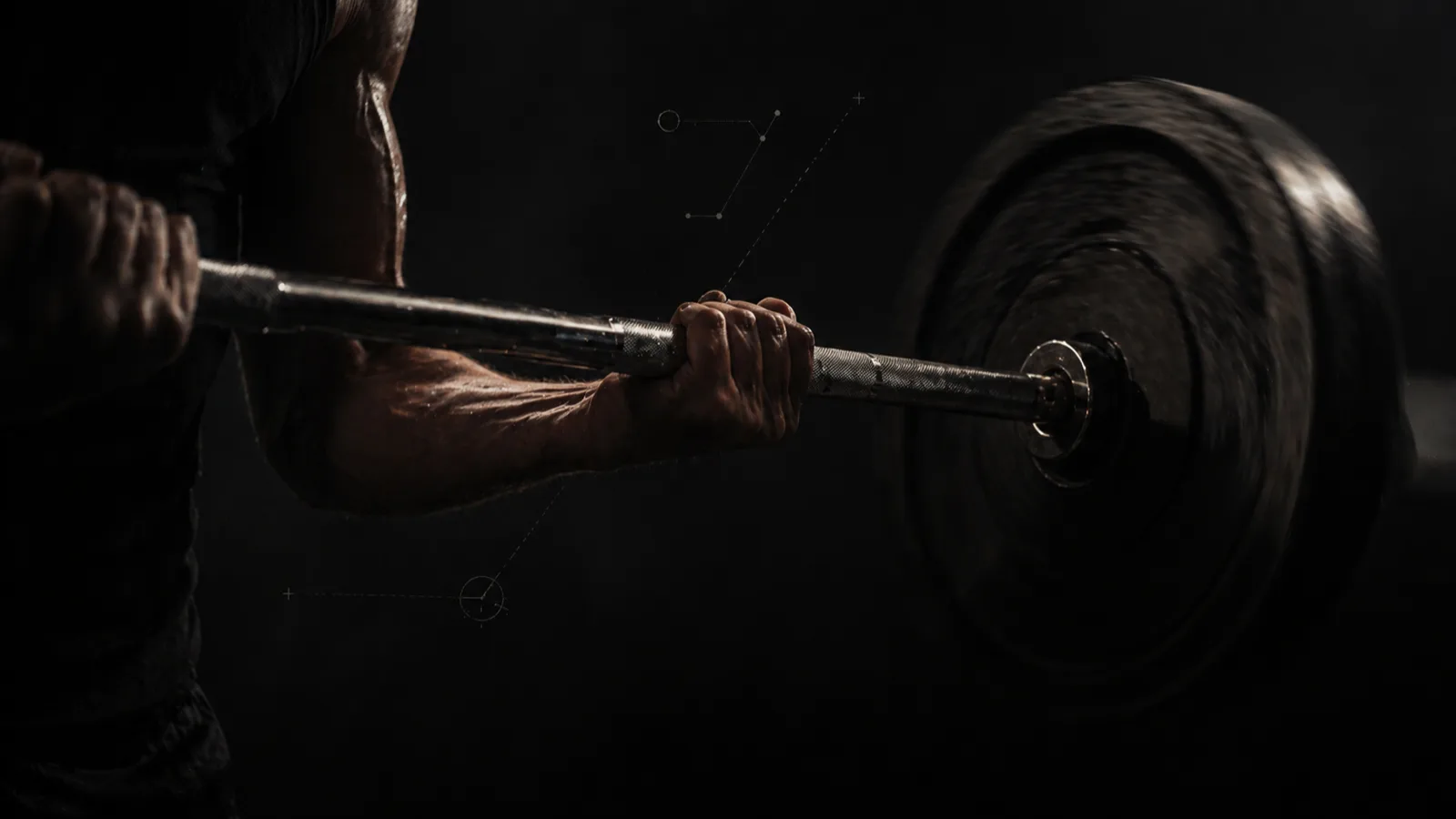 Barbell mid-rep — the moment of grinding effort that RPE and RIR are trying to measure